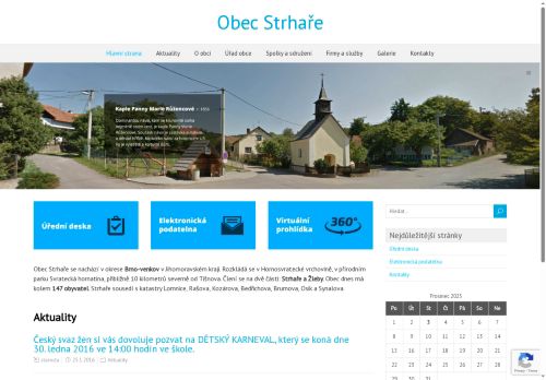 Zobrazit webové stránky Obecní úřad Strhaře