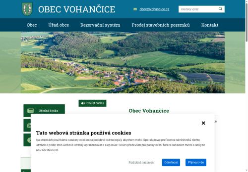 Zobrazit webové stránky Obecní úřad Vohančice