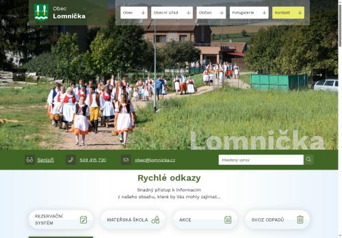 Zobrazit webové stránky Obecní úřad Lomnička