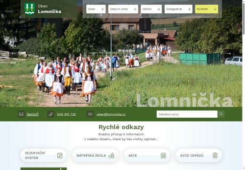 Zobrazit webové stránky Obecní úřad Lomnička