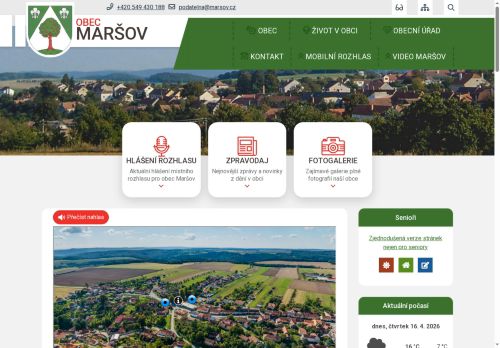 Zobrazit webové stránky Obecní úřad Maršov