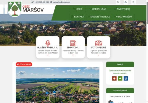 Zobrazit webové stránky Obecní úřad Maršov