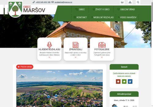 Zobrazit webové stránky Obecní úřad Maršov