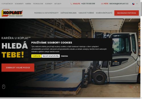 KOPLAST spol. s r.o. nabízí práci na pozici Obchodní referent/technolog (m/ž) v obci Jedovnice