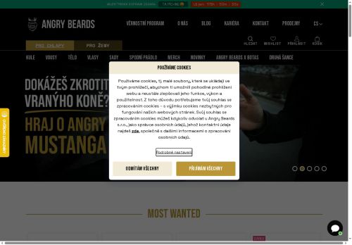 Webové stránky Angry Beards s.r.o., Třebíč
