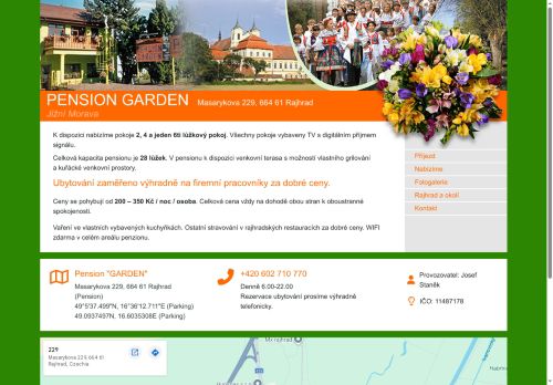 Zobrazit webové stránky Penzion Garden