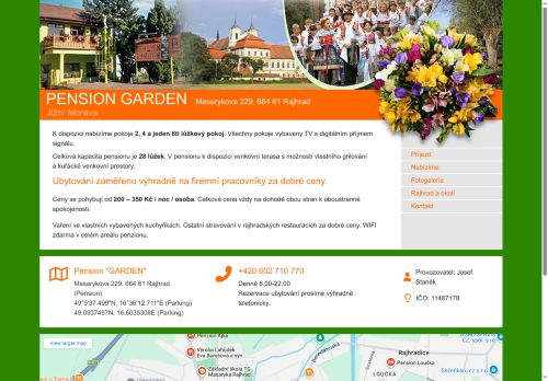 Zobrazit webové stránky Penzion Garden