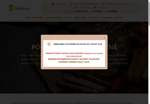 Zobrazit webové stránky Restaurace steak bar U Vdolečka