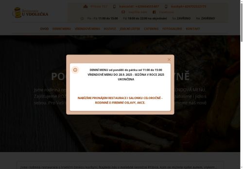 Zobrazit webové stránky Restaurace steak bar U Vdolečka
