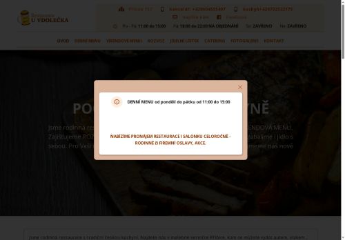 Zobrazit webové stránky Restaurace steak bar U Vdolečka