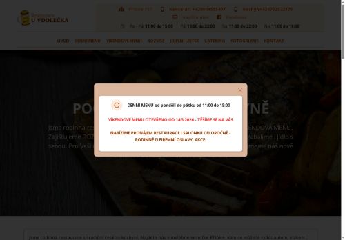 Zobrazit webové stránky Restaurace steak bar U Vdolečka
