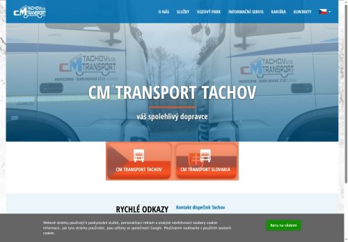Webové stránky CM TRANSPORT TACHOV s.r.o., Tachov