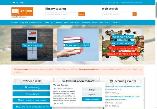 Zobrazit webové stránky Městská knihovna Znojmo