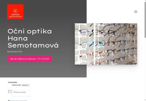 Zobrazit webové stránky Oční optika Semotamová