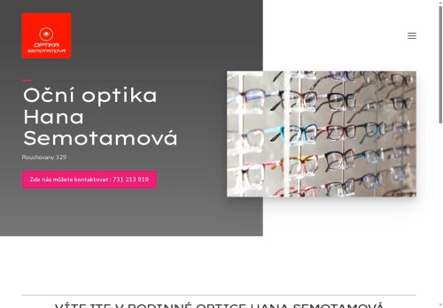 Zobrazit webové stránky Oční optika Semotamová