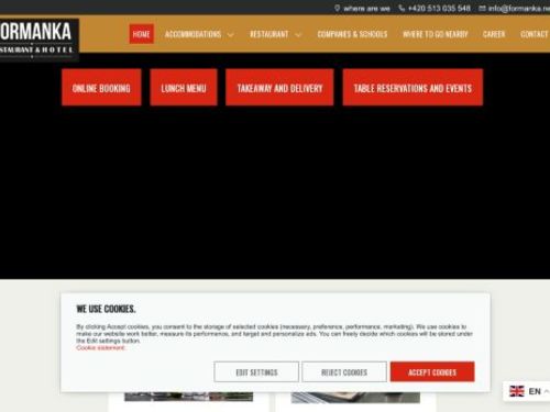 Restaurace, autokemp a hotel Formanka