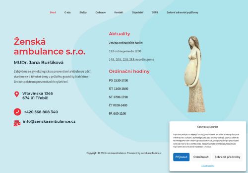 Zobrazit webové stránky Gynekologie - MUDr. Jana Buršíková