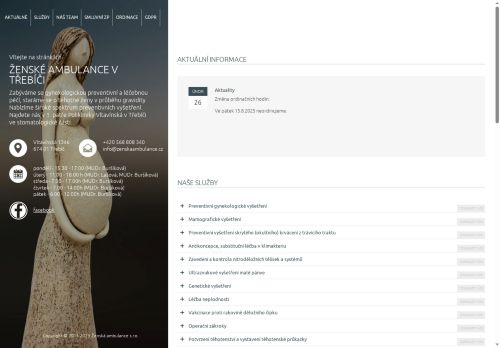 Zobrazit webové stránky Gynekologie - MUDr. Jana Buršíková, MUDr. Lea Lašová