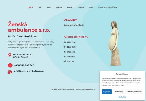 Zobrazit webové stránky Gynekologie - MUDr. Jana Buršíková