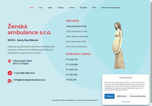 Zobrazit webové stránky Gynekologie - MUDr. Jana Buršíková