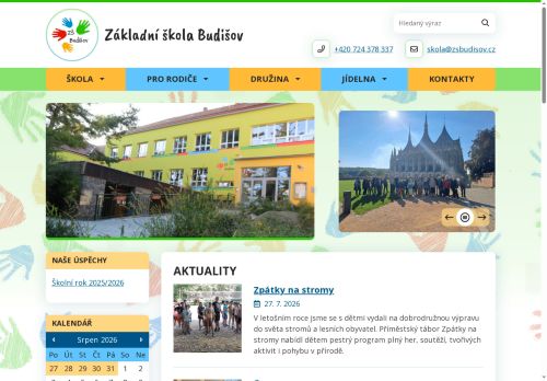 Webové stránky Základní škola Budišov - příspěvková organizace, Budišov