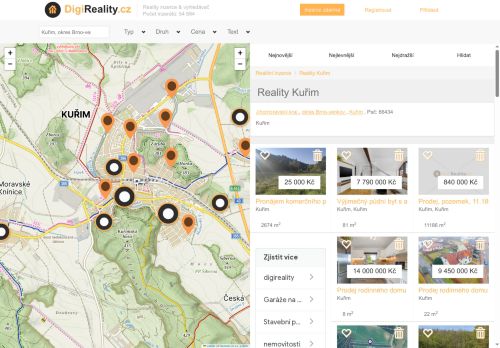 Zobrazit webové stránky Digi reality Kuřim