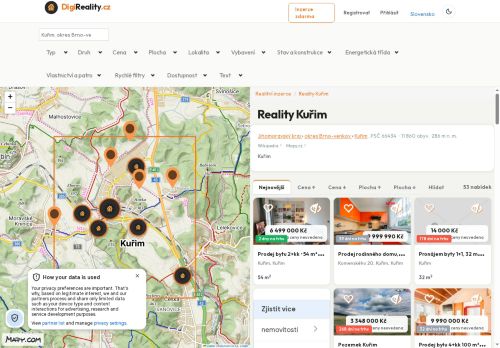 Zobrazit webové stránky Digi reality Kuřim