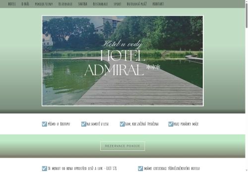 Zobrazit webové stránky Hotel  Admiral * * * hotel u vody