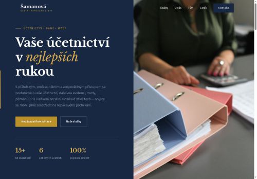 Účetní kancelář Šamanová s.r.o. nabízí práci na pozici ÚČETNÍ v obci Třebíč