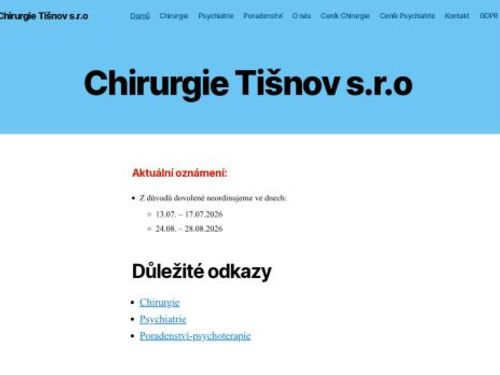 Chirurgická ambulance - MUDr. Hynek Verner