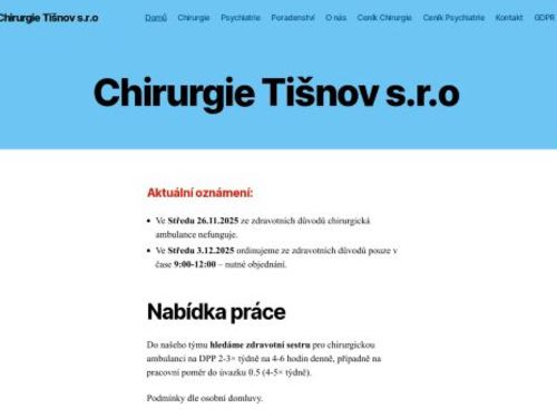 Chirurgická ambulance - MUDr. Hynek Verner