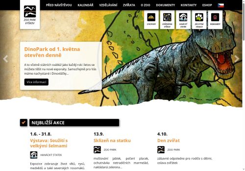 Zobrazit webové stránky ZOO park Vyškov