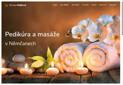 Zobrazit webové stránky Pedikúra a masáže Renata Májková