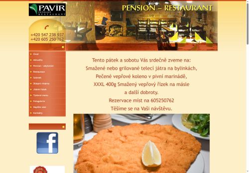 Zobrazit webové stránky Restaurace a penzion PAVIR