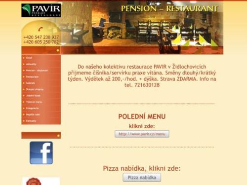 Restaurace a penzion PAVIR