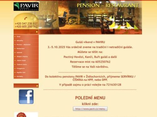 Restaurace a penzion PAVIR