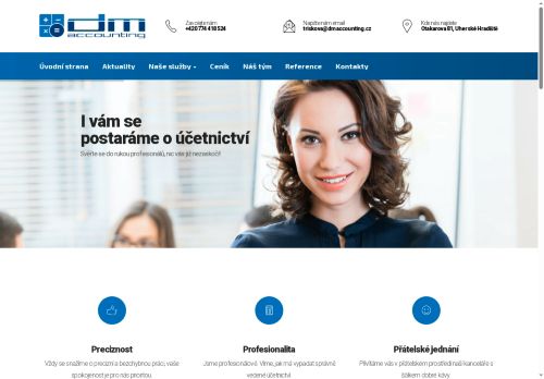 Webové stránky D & M Accounting s.r.o., Uherské Hradiště