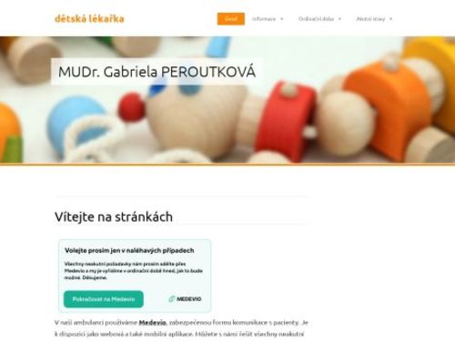 Praktický lékař pro děti a dorost - MUDr. Gabriela Peroutková