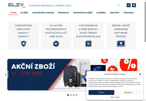 Webové stránky ELZY servis s.r.o., Jindřichův Hradec