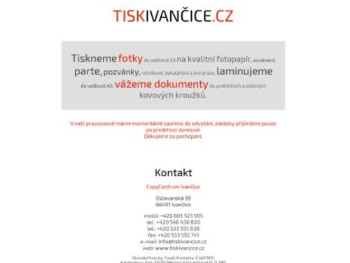 Copycentrum Ivančice