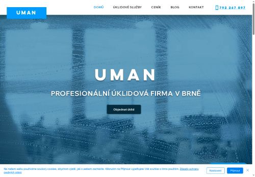 Uman s.r.o. nabízí práci na pozici Ostatní uklízeči a pomocníci v obci Brno