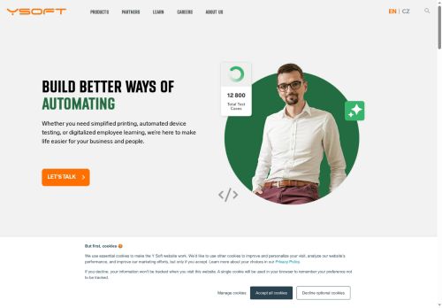 Y Soft Corporation, a.s. nabízí práci na pozici Senior Finance Business Intelligence Specialist v obci Brno