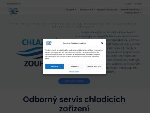 Chlazení Zouhar - servis a montáž chladících a mrazících boxů, chlazení na pivo  a klimatizační technologie