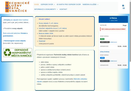 Zobrazit webové stránky Technické služby Ivančice