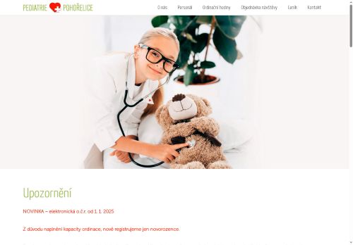 Zobrazit webové stránky Praktický lékař pro děti a dorost - MUDr. Zuzana Szombati