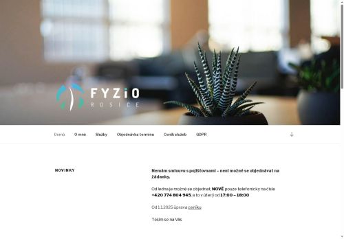 Zobrazit webové stránky FYZIOTERAPIE Rosice