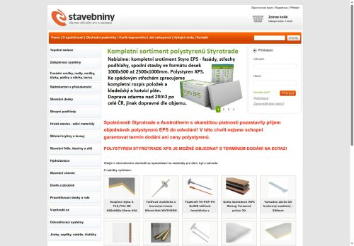 Zobrazit webové stránky e-stavebniny.cz