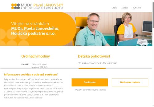 Zobrazit webové stránky Praktický lékař pro děti a dorost - MUDr. Pavel Janovský