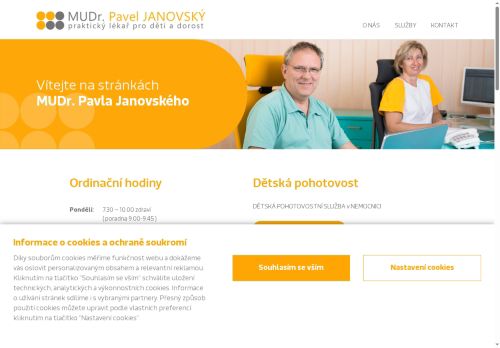 Zobrazit webové stránky Praktický lékař pro děti a dorost - MUDr. Pavel Janovský