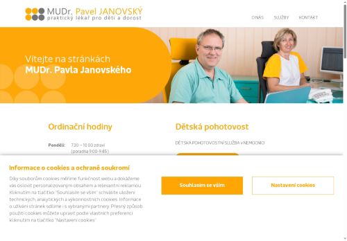 Zobrazit webové stránky Praktický lékař pro děti a dorost - MUDr. Pavel Janovský